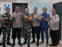 Tingkatkan Sinergi, Danramil Cempaka Putih Bersilaturahmi Ke Polsek Cempaka Putih