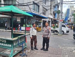 Panit 1 Samapta Lakukan Kunjungan Di Komplek Perekonomian Pasar Baru