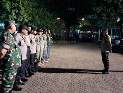 Antisipasi Kejahatan Malam Hari, Polsek Kemayoran Gelar Patroli Gabungan Tiga Pilar