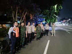 Patroli Gabungan Malam Hari Bersama Tiga Pilar Sawah Besar