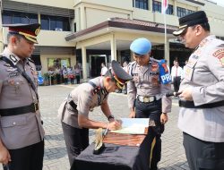 Kapolres Pelabuhan Tanjung Priok Pimpin Sertijab Wakapolres dan Kasatsamapta
