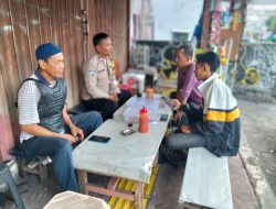 Jalin Sinergi, Bhabinkamtibmas Cideng Sambangi Tokoh Masyarakat RT 10/05