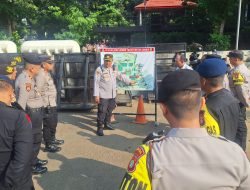 Polsek Metro Gambir Gelar Apel Perkuatan Pasukan Jelang Rencana Aksi Unjuk Rasa