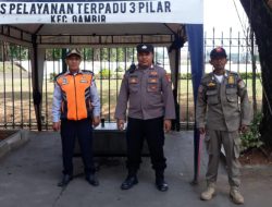 Polsek Metro Gambir Gelar Patroli Gabungan di Kawasan Ring 1 Istana Negara