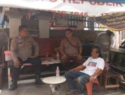 Polsek Cempaka Putih Lakukan Patroli Dialogis di Rawasari, Sampaikan Imbauan Kamtibmas kepada Warga
