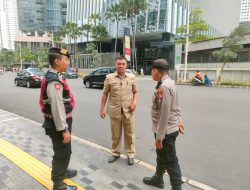 Patko 1051 Unit Samapta Patroli Dan Sambangi Gedung Mid Plaza, Tingkatkan Deteksi Dini Harkamtibmas