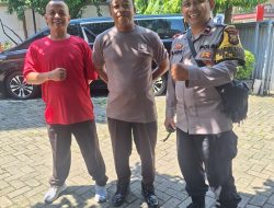 Bhabinkamtibmas Pegangsaan Sambangi Kantor Graha Nusa Tiga, Sampaikan Pesan Kamtibmas