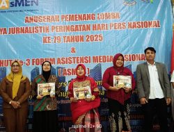 Asistensi Media Nasional ( AsMEN) Milad Ke- 3 Tahun Anugrah Pemenang Karya Jurnalistik dan Hari Pers Nasional Ke -79 Tahun