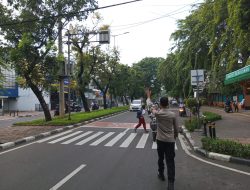 Polsek Kemayoran Lakukan Ploting Pagi di Kawasan Kemayoran, Antisipasi Kemacetan dan Tawuran Pelajar