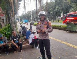 Polsek Metro Gambir Gencarkan Patroli Kewilayahan di Kawasan Medan Merdeka Selatan