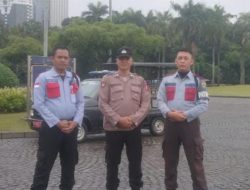 Apel Peserta MTU di Monas Selatan, Personel Polsubsektor Merdeka Barat Laksanakan Pengamanan