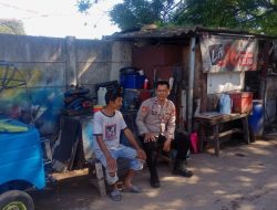 Bhabinkamtibmas Duri Pulo Laksanakan Patroli Sambang dan Himbauan Kamtibmas di Jalan Makmur Raya