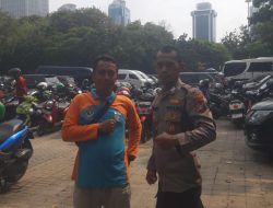 Patko 1011 Laksanakan Patroli Strong Point di Area Parkir IRTI Monas, Antisipasi Kejahatan Jalanan