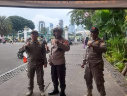 Polsek Metro Gambir Gelar Patroli Cipta Kondisi Antisipasi Kejahatan Jalanan di Kawasan Medan Merdeka Utara