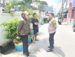 Sambangi Warga, Bhabinkamtibmas Gunung Sahari Utara Perkuat Cegah Curanmor Di Pemukiman