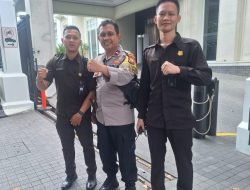 Sambangi Hotel Green Mension Menteng, Bhabinkamtibmas Jalin Komunikasi Dengan Security Gedung