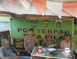 Bhabinkamtibmas Galur Sambangi TPS Pasar Gembrong, Polisi Ingatkan Warga Jaga Kebersihan dan Kamtibmas