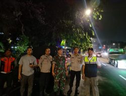 Sinergitas Tiga Pilar Sawah Besar Lakukan Patroli Gabungan Jaga Kamtibmas