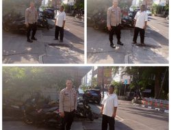 Polsek Metro Gambir Gelar Strong Point dan Patroli Antisipasi 3C di Wilayah Cideng