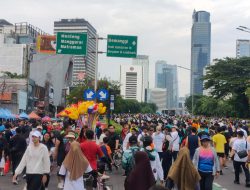 Kapolsubsektor Blora Pantau Giat CFD Di Jalan Dukuh Atas, Imbauan Kepada Orang Tua Jaga Anaknya