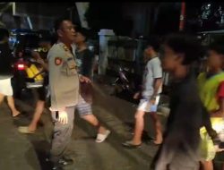 Patroli Cipkon Polsek Sawah Besar Bubarkan Kumpulan Remaja di Wilayah Mangga Besar