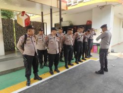 Kanit Samapta Menteng Pimpin Apel Pengamanan Antisipasi Unjuk Rasa Di Kantor Bawaslu RI