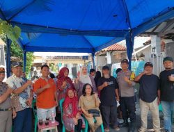Wujud Kepedulian dan Tugas, BhabinkamtibmasGalur Amankan Giat Kesehatan Warga RW 02