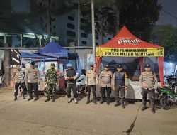 Patroli Dini Hari Polsek Menteng Sisir Perbatasan Kwitang–Kalipasir, Antisipasi Tawuran Dan Kejahatan Jalanan