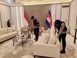*Satuan Brimob Polda Metro Jaya Amankan Kunjungan Presiden Senat Kerajaan Kamboja Melalui Sterilisasi Sejumlah Titik Strategis*