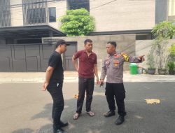 Libur Panjang, Polisi Sambangi Pos Keamanan Lingkungan di Benhil