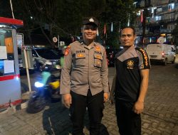 Antisipasi Tawuran, Patroli 1052 Kordinasi Dengan Security RW 11 Petamburan