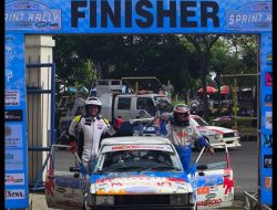 Pereli Tjandra Tempati Podium Keempat di Kejurnas Sprint Rally Bandung 2025