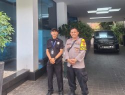 Koordinasi Keamanan, Bhabinkamtibmas Pegangsaan Laksanakan Himbauan Kamtibmas di Gedung Rukita Menteng