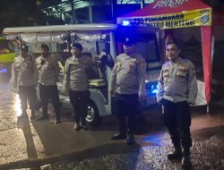 Patroli Humanis Polsek Menteng di Perbatasan Kwitang-Kalipasir, Antisipasi Tawuran dan Kerawanan Malam Hari