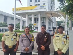 Bhabinkamtibmas Pegangsaan Lakukan Sambang Ke Kantor Bank Mandiri Taspen, Sampaikan Himbauan Kamtibmas