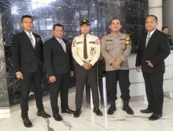 Bhabinkamtibmas Menteng Sambangi Kantor Menara BCA Thamrin, Berikan Himbauan Kamtibmas Kepada Petugas Keamanan