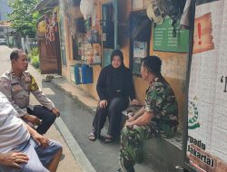 Bhabinkamtibmas dan Babinsa Sambangi Warga Pasar Baru, Imbau Waspada Penipuan dan Curanmor