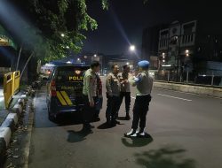 Penjagaan Dini Hari Di Sepanjang Jl Gunung Sahari Raya, Cegah Balapan Liar