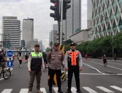 Pantau Giat CFD Simpang Jalan Wahid Hasyim, Polisi Himbau Warga Waspada Terhadap Keamanan Barang Bawaan