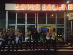 Amankan Objek Vital, Patroli Tiga Pilar Polsek Cempaka Putih Sambangi Lapas Salemba