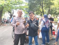 Bhabinkamtibmas Menteng Pemantauan Giat CFD Di Jalan Dukuh Atas Blora, Antisipasi Gangguan Kamtibmas