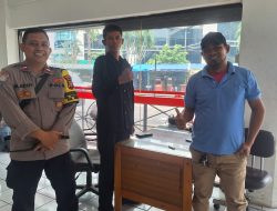 Bhabinkamtibmas Pegangsaan Sambangi Kantor AGP, Sampaikan Imbauan Untuk Selalu Menjaga Keamanan Dan Ketertiban Wilayahnya