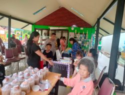 Bhabinkamtibmas Kelurahan Senen Monitoring Kegiatan Posyandu Balita di RW 04