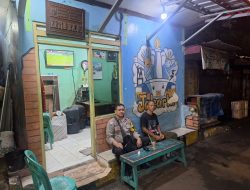 Bhabinkamtibmas Pegangsaan Pemantauan Dan Himbauan Kamtibmas di Wilayah Perbatasan Tambak – Manggarai
