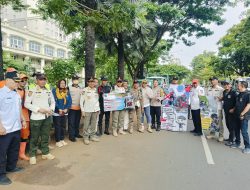 Gelar Penertiban di Kebon Kosong, Polisi & Tiga Pilar Tertibkan PKL dan Parkir Liar