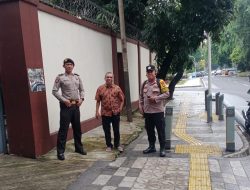 Bhabinkamtibmas Gondangdia Sambang dan Sampaikan Himbauan Kamtibmas di Kedubes Myanmar