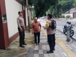 Bhabinkamtibmas Gondangdia Sambang dan Sampaikan Himbauan Kamtibmas di Kedubes Myanmar