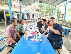 Sambangi Tokoh Agama Bhabinkamtibmas Kelurahan Gunung Sahari Utara di Masjid Baiturrahim
