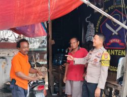 Bhabinkamtibmas Sambangi Ormas BPPKB Banten, Ajak Jaga Kamtibmas di Kebon Kosong
