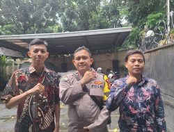 Patroli Dialogis Bhabinkamtibmas Pegangsaan, Berikan Himbauan Kamtibmas Kepada Petugas Keamanan